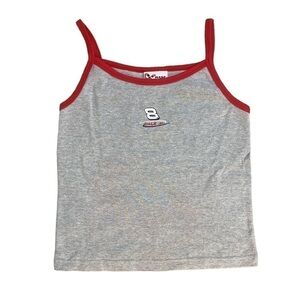 𝅺medium Gray & Red Dale Jr Tanktop